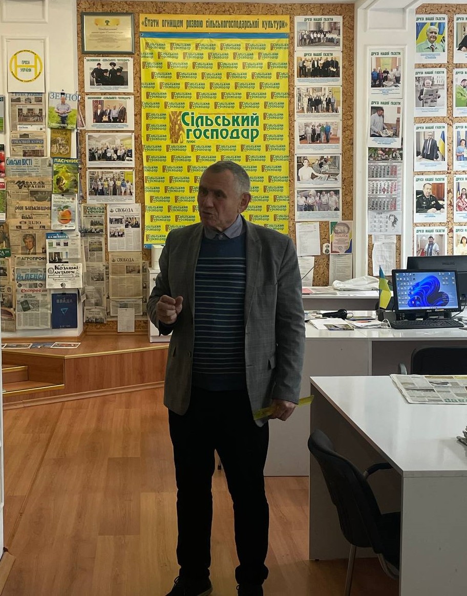 Головний редактор  газети «Сільський господар» Богдан Новосядлий